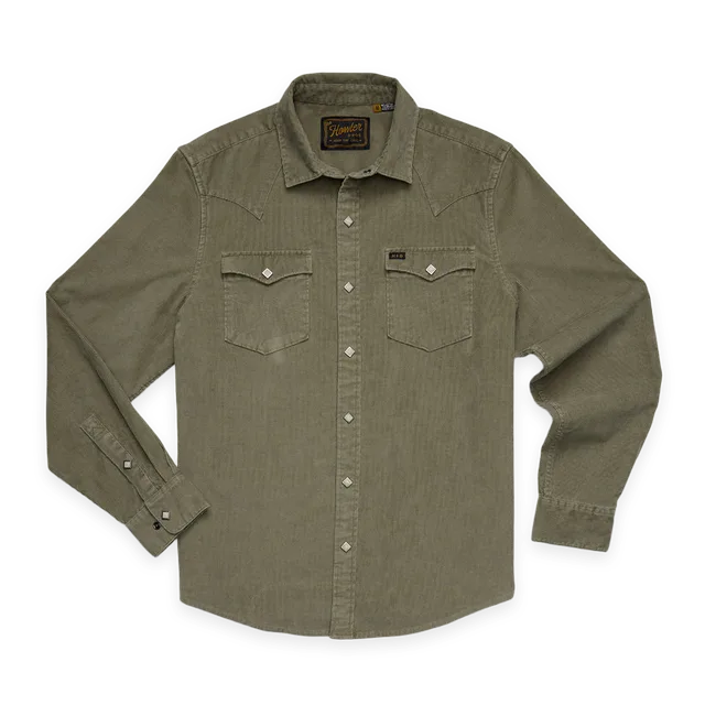 Howler Bros Banning Corduroy Snapshirt · Aloe