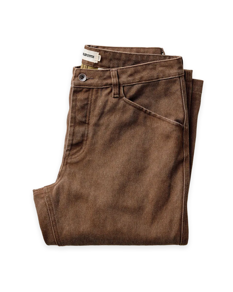 Taylor Stitch The Camp Pant in Aged Penny Chipped Canvas
