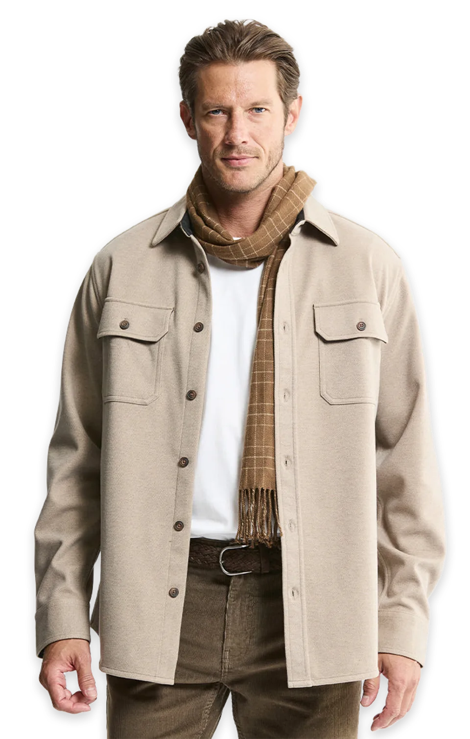 Jachs NY Brushed Twill Overshirt