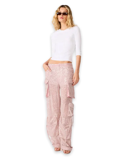 Steve Madden DUO PANT MAUVE SHADOWS