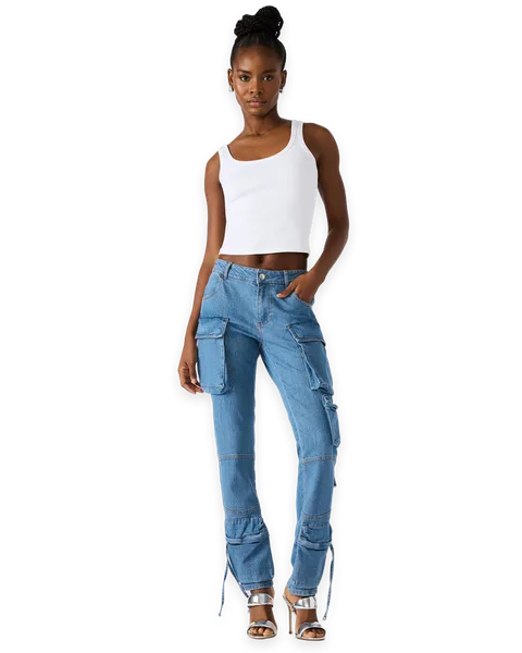 Steve Madden SKINNY DUO DENIM PANT