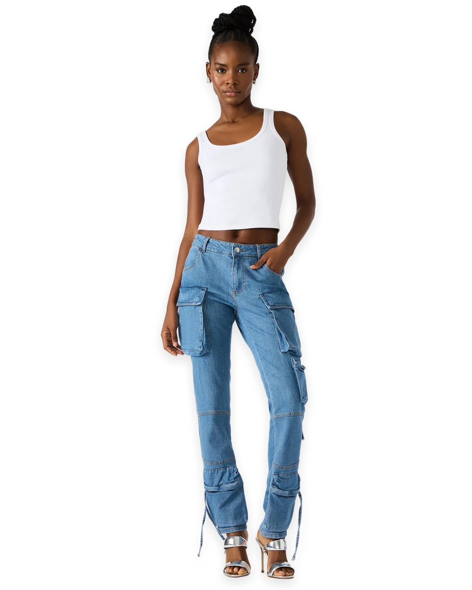 Steve Madden SKINNY DUO DENIM PANT
