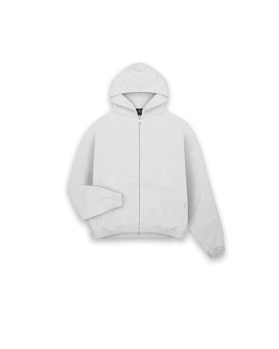 Represent Initial Boxy Zip Through Hoodie