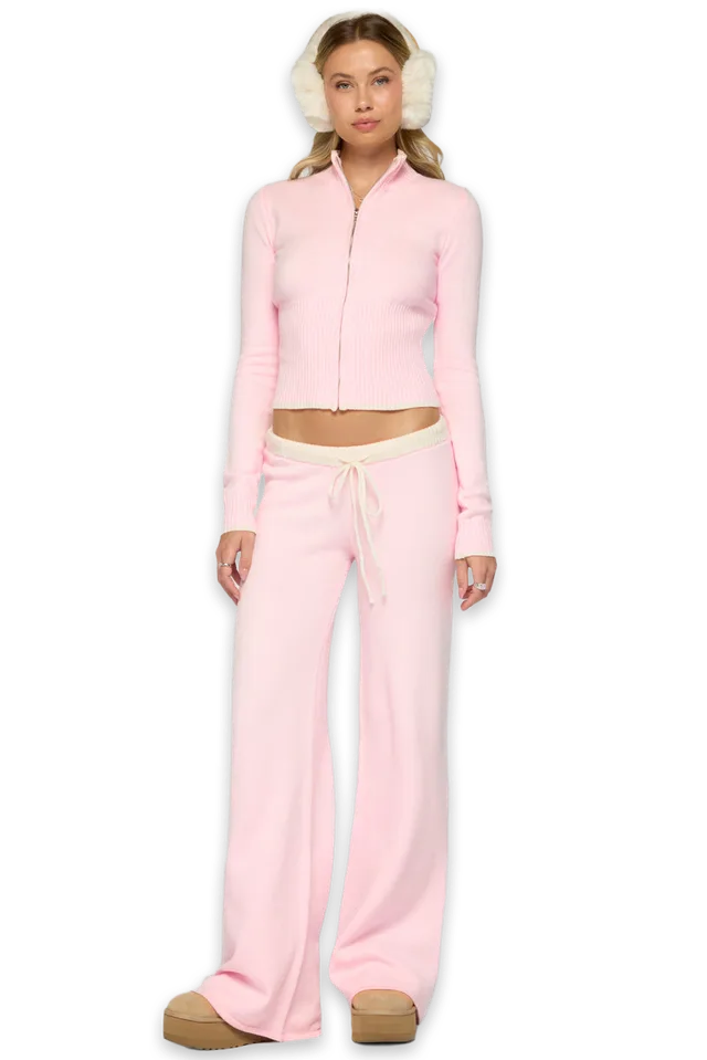 Edikted Hanin Straight Leg Knit Pants