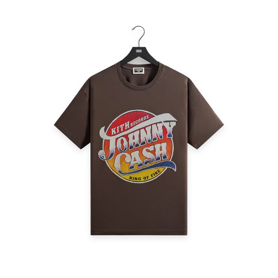 Kith Kith Records for Johnny Cash Ring of Fire Vintage Tee · Hickory