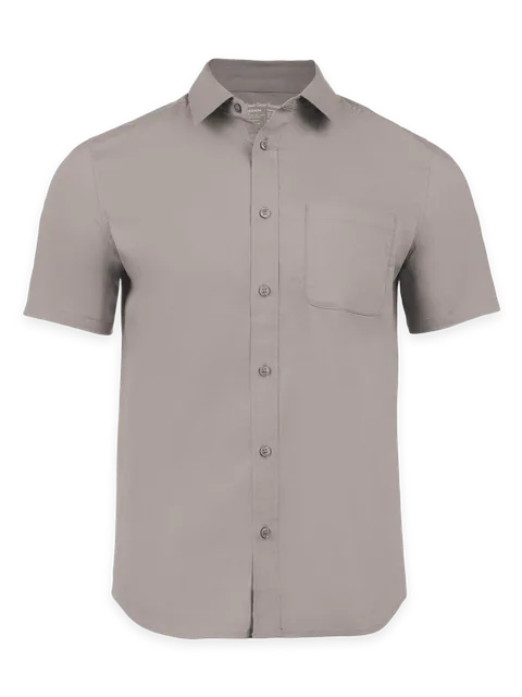 Fresh Clean Threads Vintage Grey All Day Short Sleeve Shirt