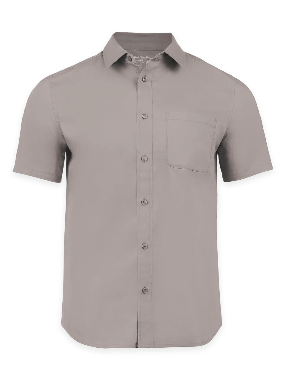 Fresh Clean Threads Vintage Grey All Day Short Sleeve Shirt