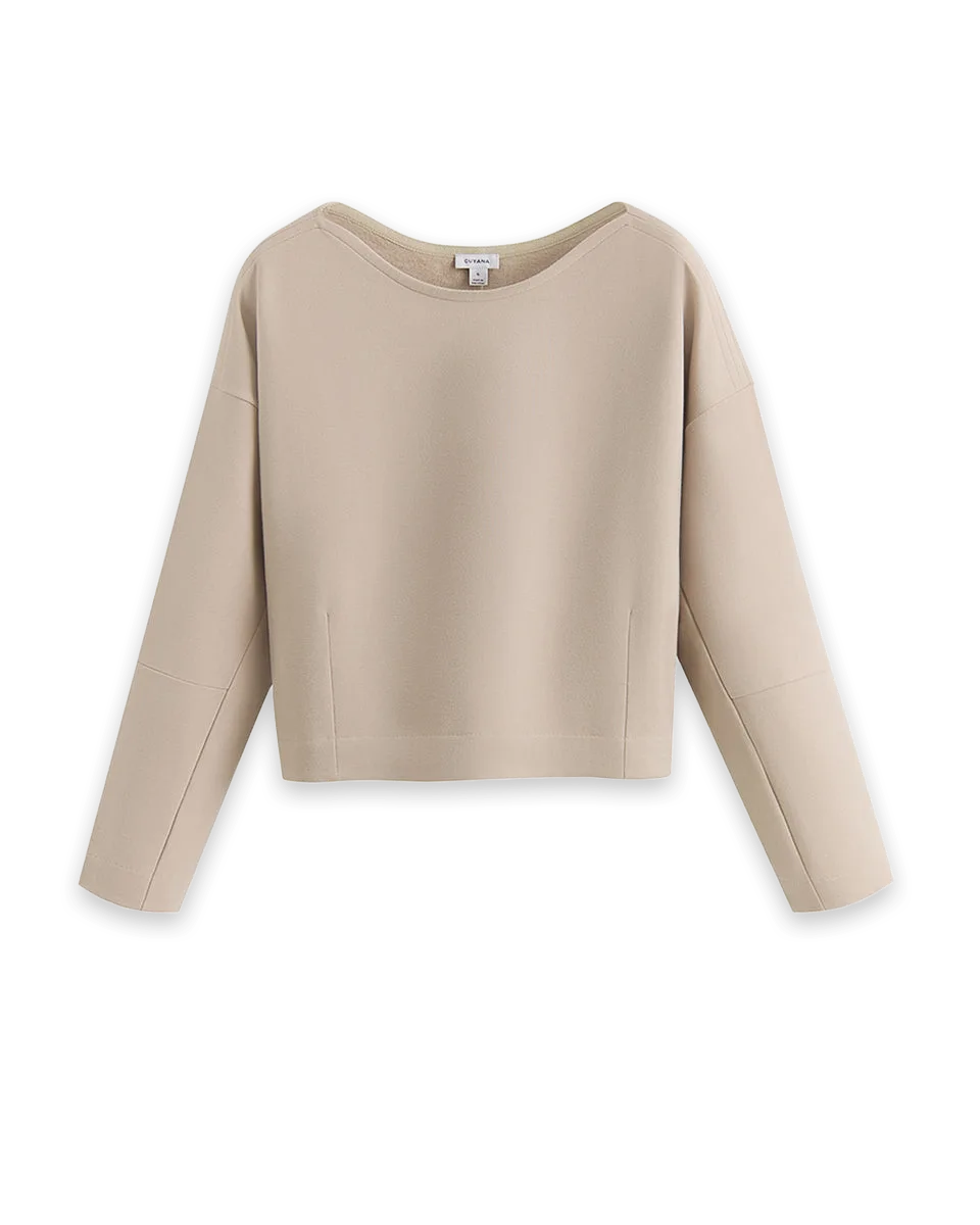 Cuyana Fleece Cinched Top