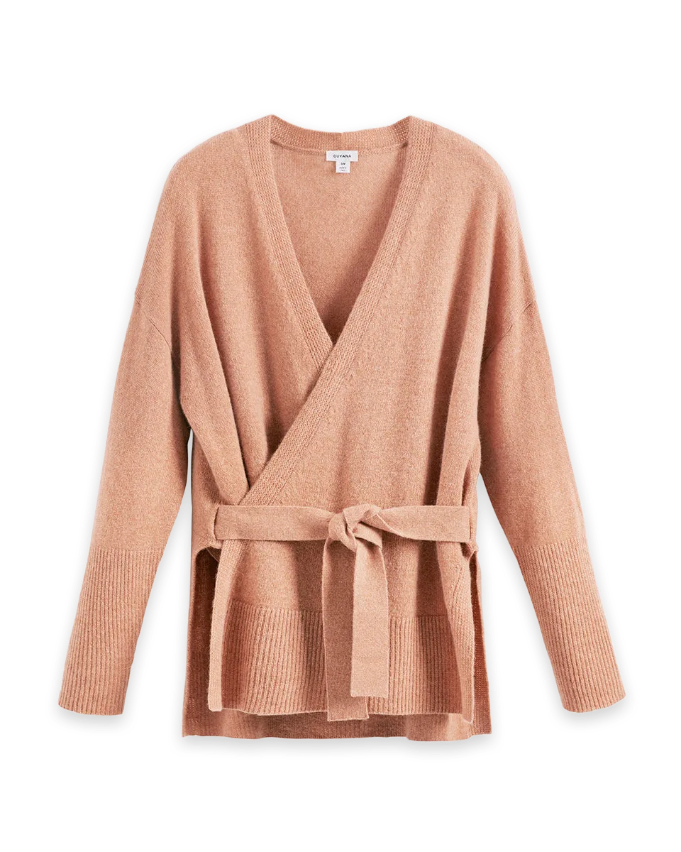 Cuyana Single Origin Cashmere Wrap Sweater