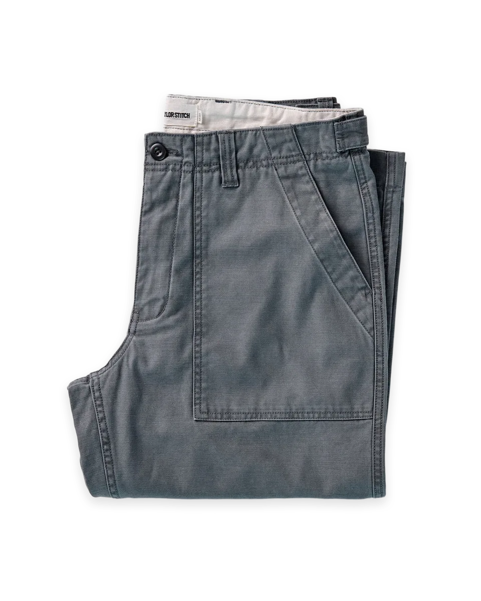 Taylor Stitch The Surplus Pant in Faded Black Reverse Sateen