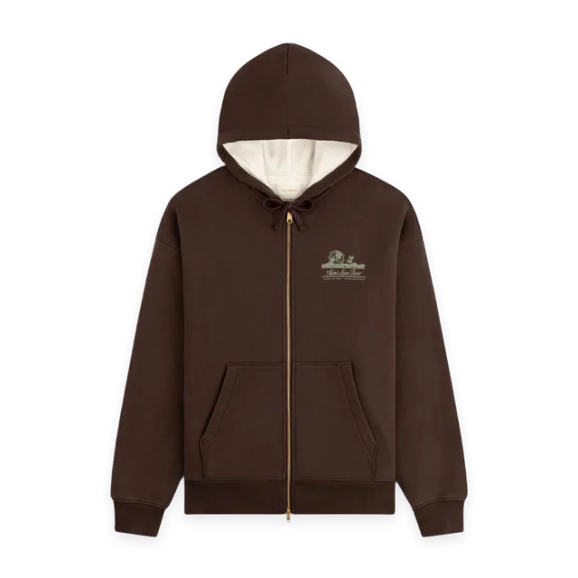 Aimé Leon Dore Unisphere Waffle Lined Full-Zip Hoodie