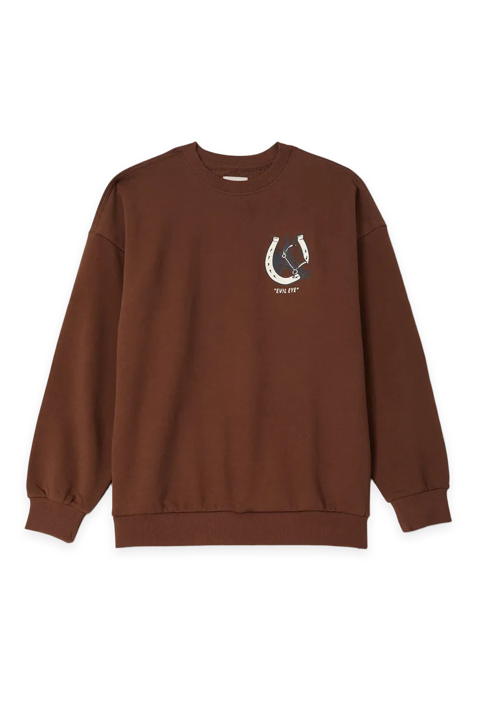 Brixton Evil Eye Horseshoe Oversized Crew