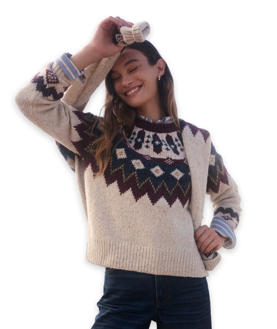 Marine Layer Donegal Fair Isle Sweater