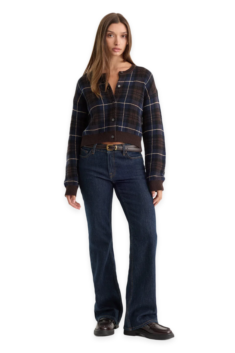 Good American VINTAGE LOW RISE BOOTCUT JEANS