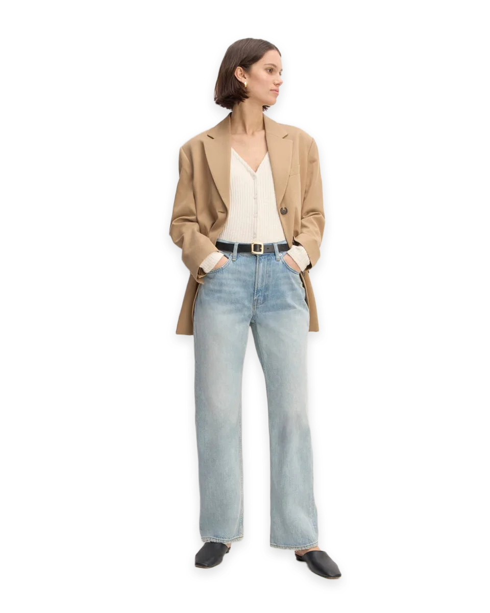 Everlane The Cheeky Straight Jean · Weathered Beach