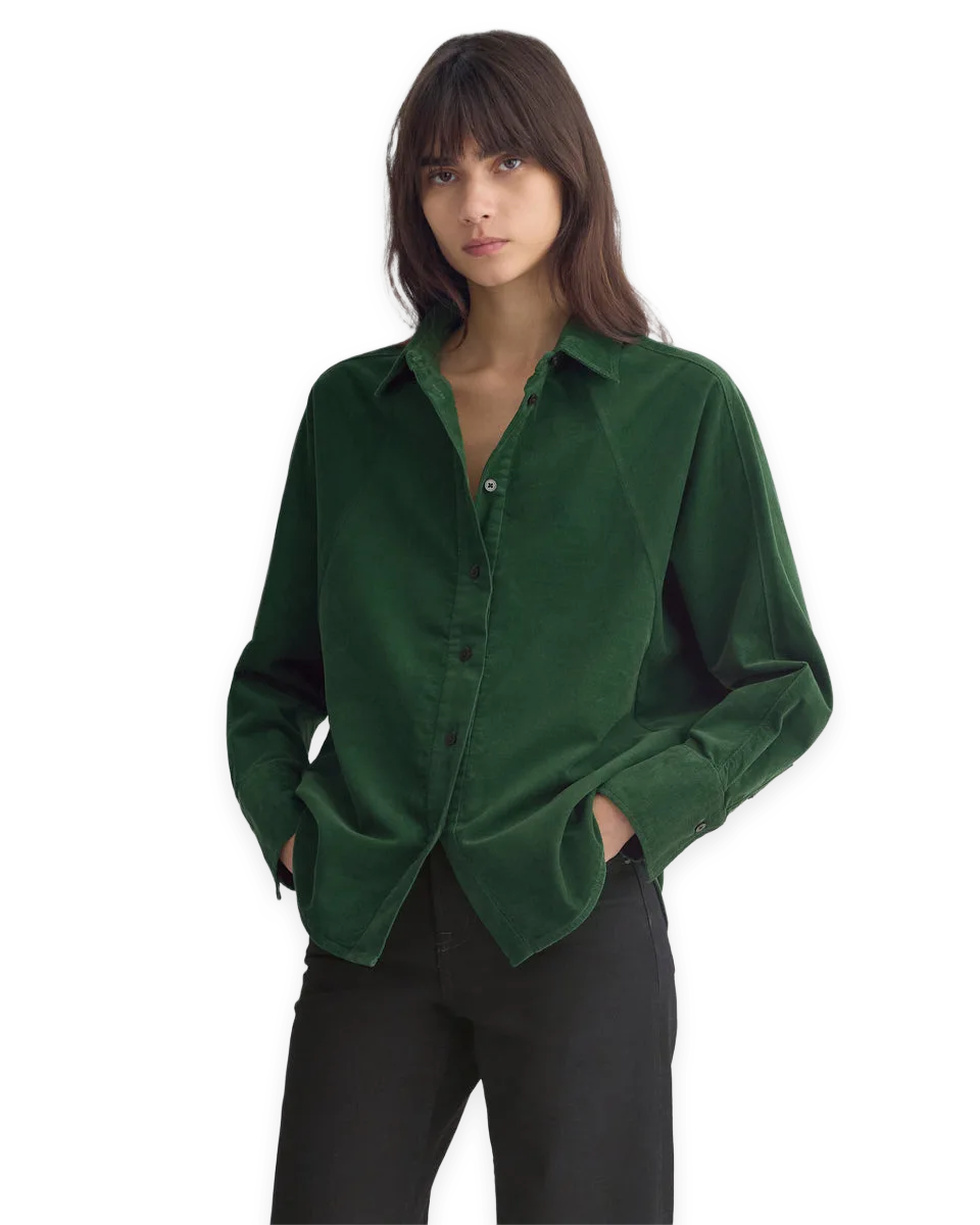 Everlane Oversized Raglan Shirt in Pinwale Corduroy