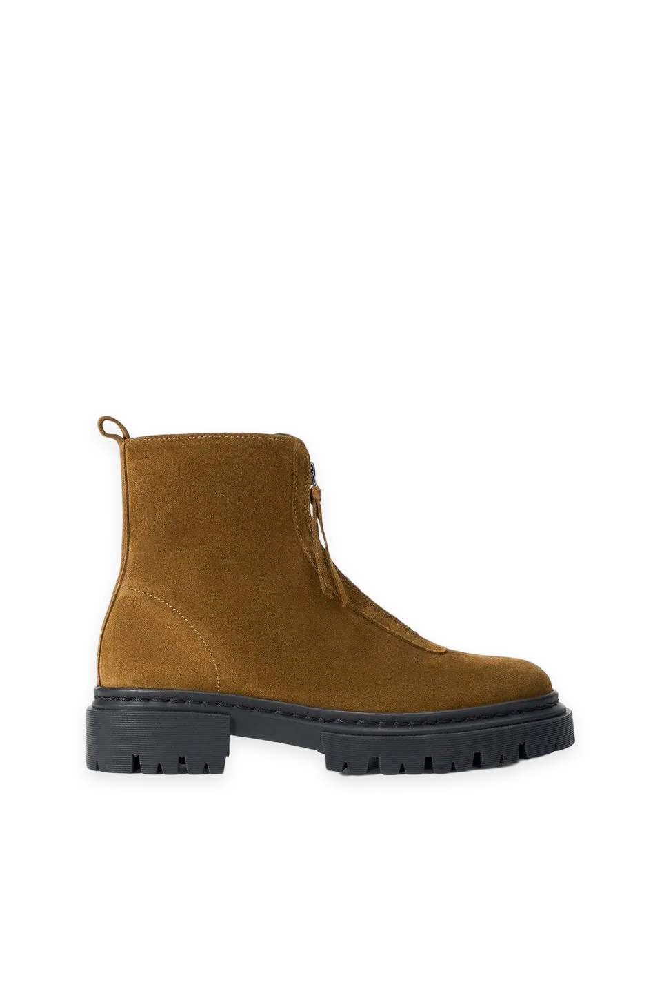 Staud Miles Zip Ankle Boot · Cigar