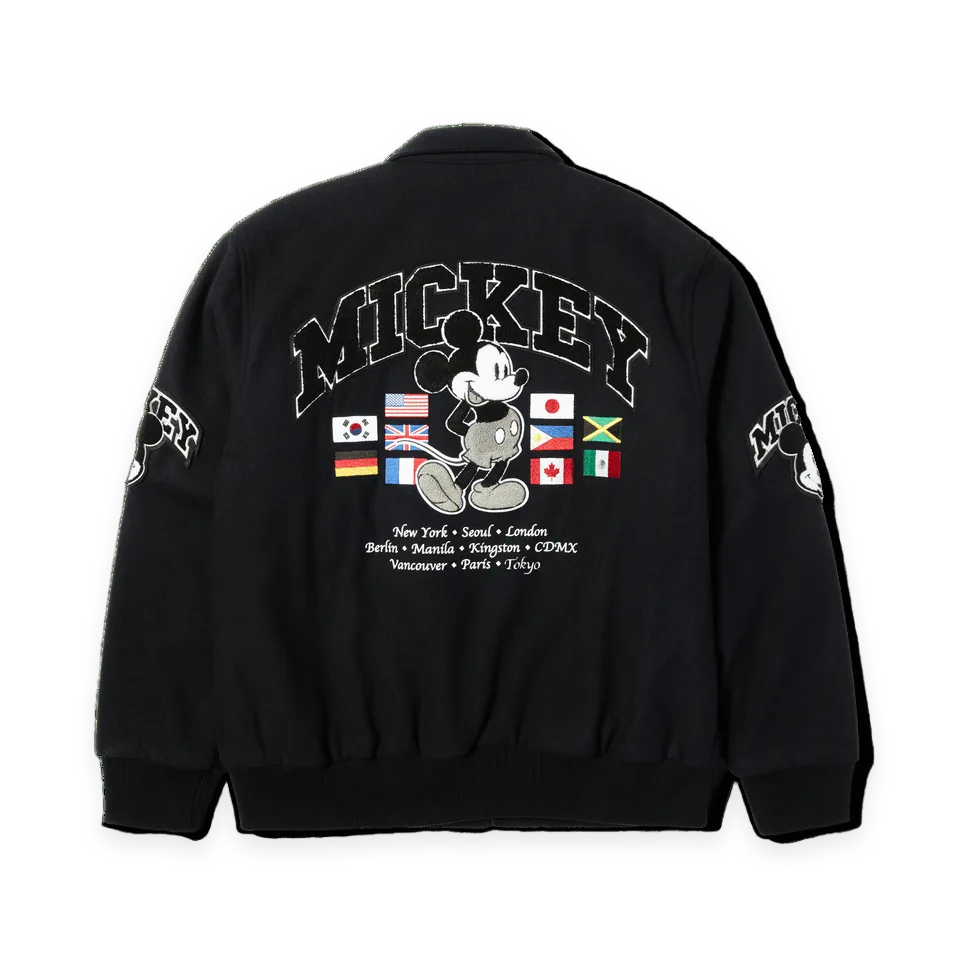 HUF Disney · HUF Mickey Worldwide Tour Varsity Jacket