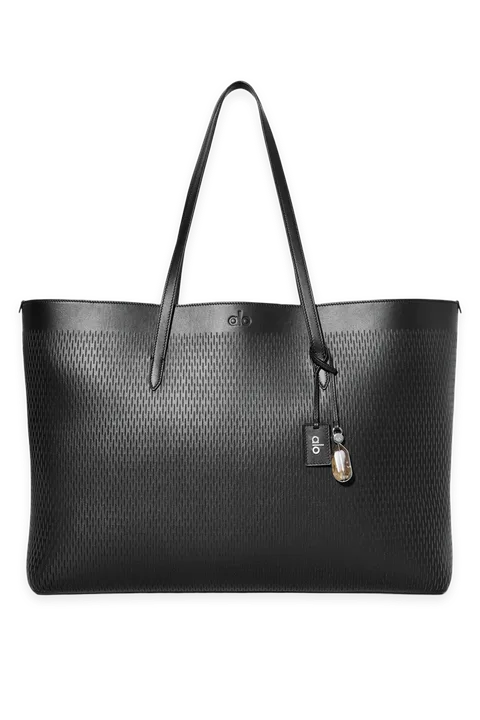 Alo ALO Leather Mesh Tranquility Tote