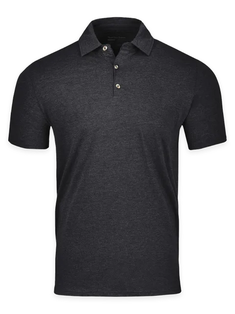 Fresh Clean Threads Charcoal Torrey Polo