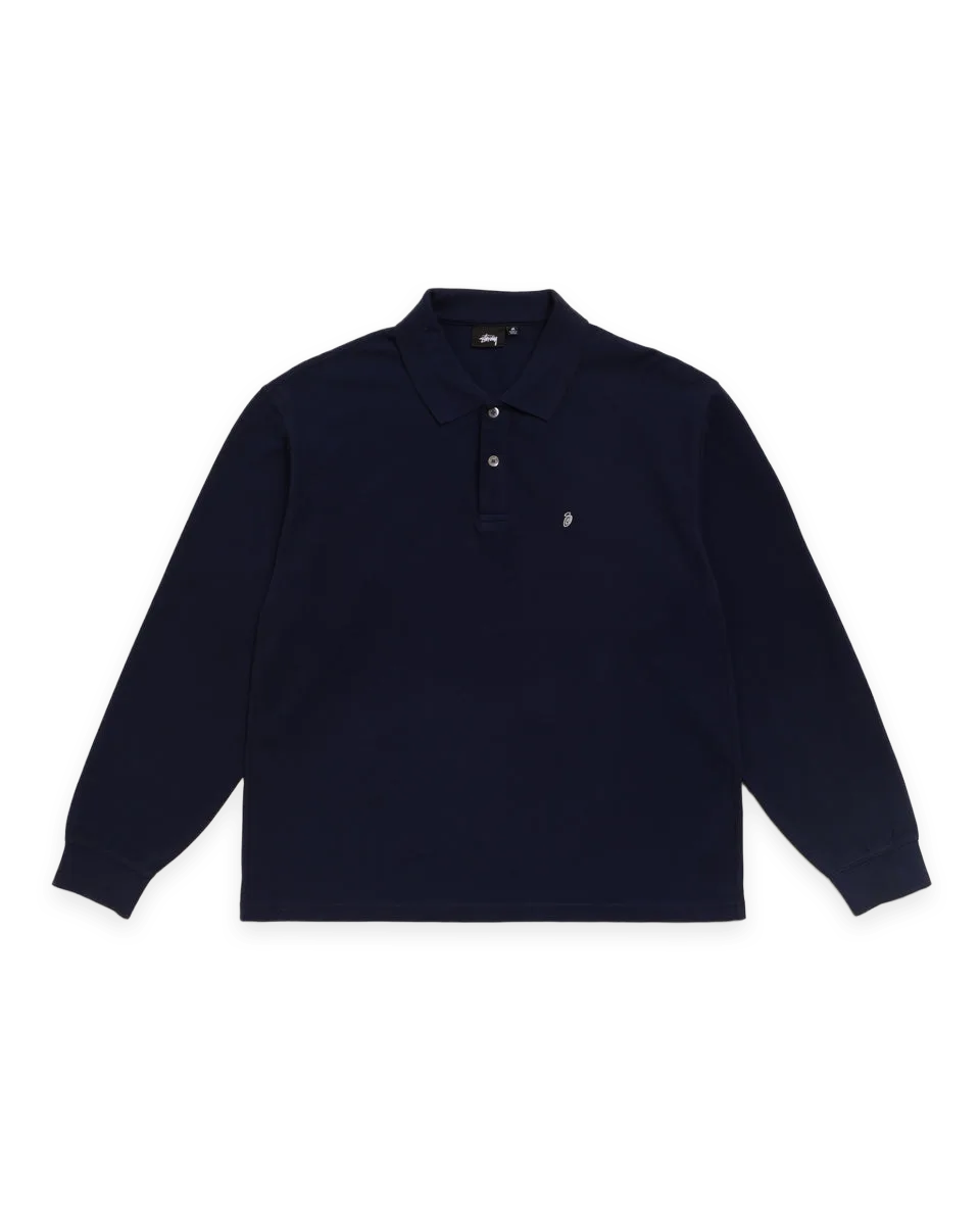 Stüssy CLASSIC PIQUE LS POLO