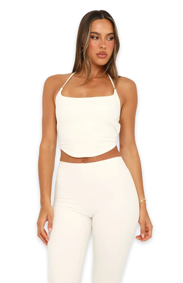 White Fox Zenara Active Tank Cream