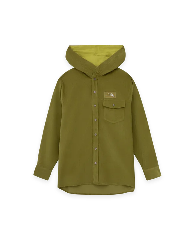 Lakai Hooded Corduroy Button Up Shirt · Cypress