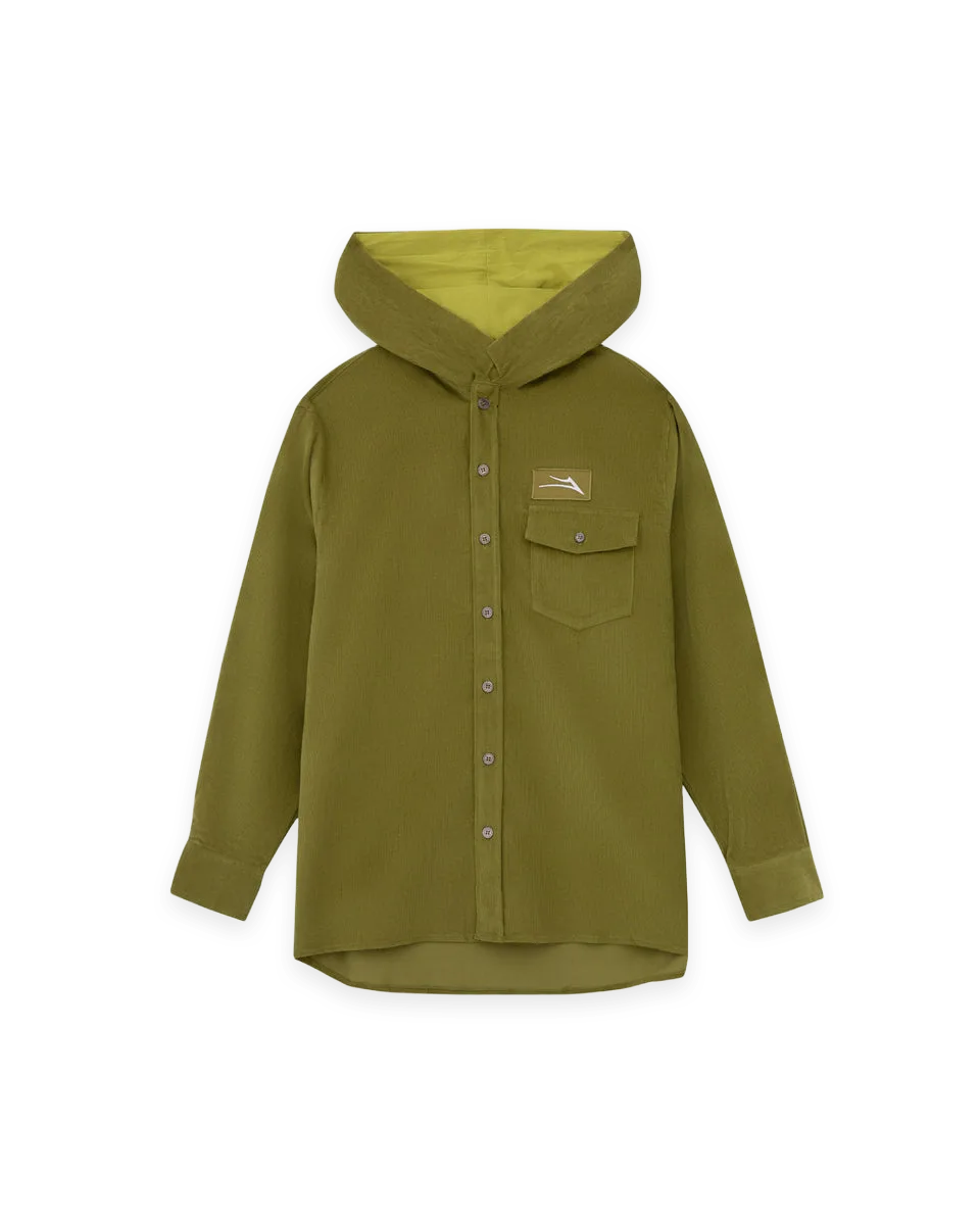 Lakai Hooded Corduroy Button Up Shirt · Cypress