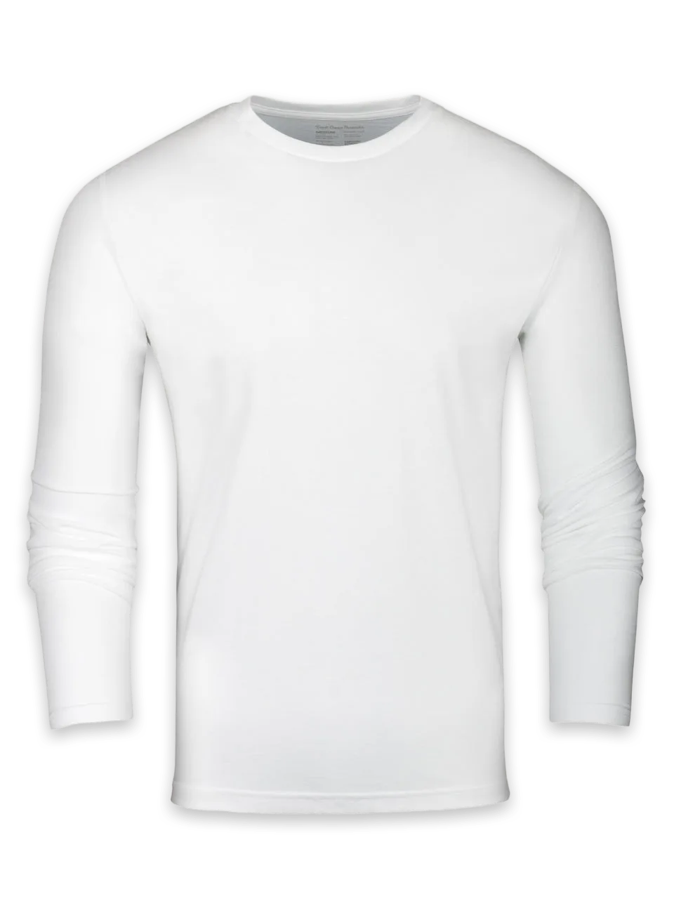 Fresh Clean Threads White Long Sleeve Crew Neck