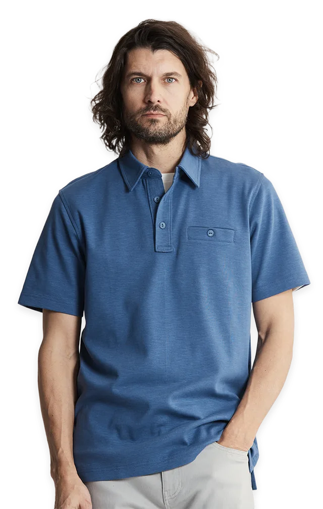 Jachs NY Reverse Slub Polo