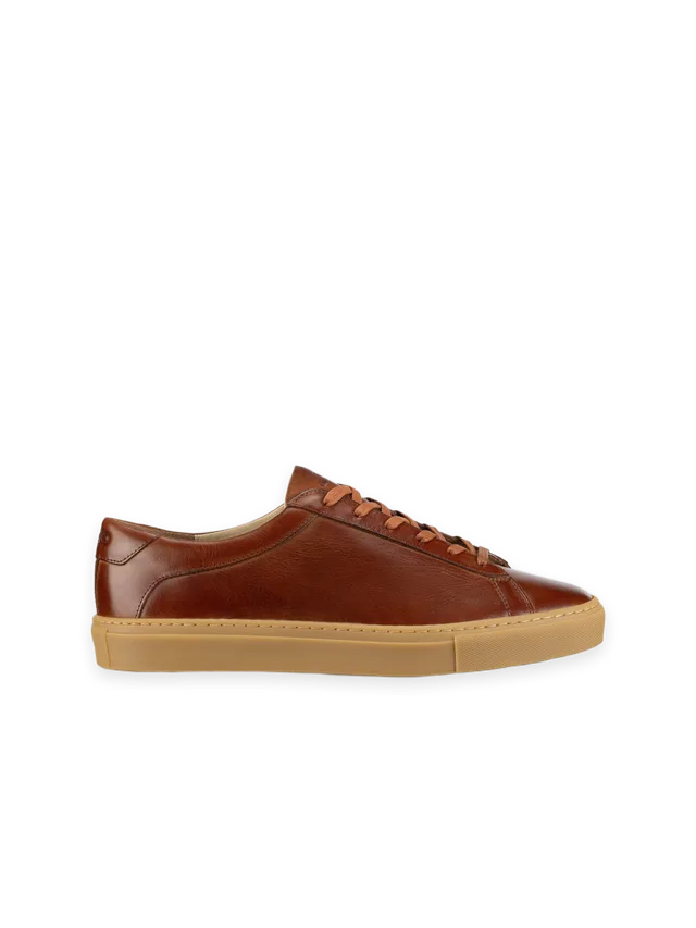 Koio Capri Leather Sneaker in Antica Castagna