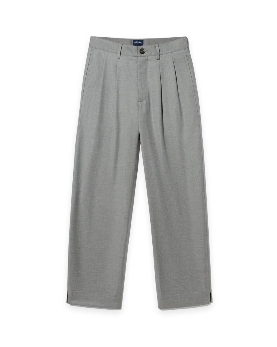 Noah Double-Pleat Split Hem Pant