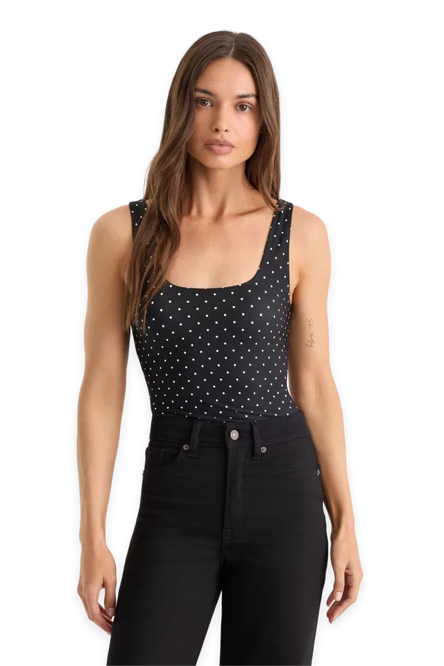 Good American THE WEIGHTLESS SCULPTING MODERN TANK BODYSUIT