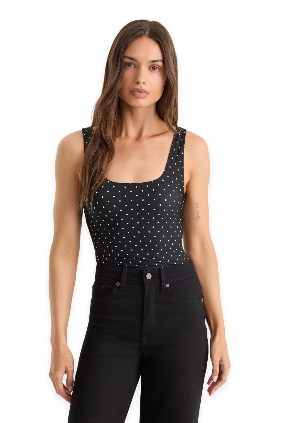 Good American THE WEIGHTLESS SCULPTING MODERN TANK BODYSUIT