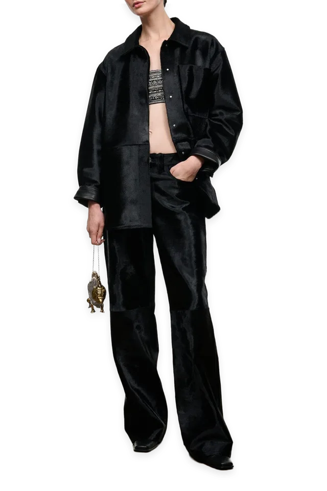 Staud Quentin Haircalf Jacket