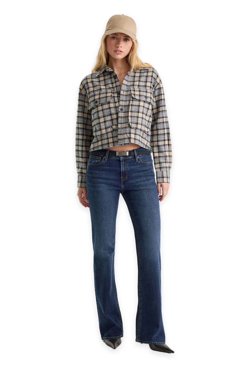 Good American GOOD LOW RISE BOOTCUT JEANS