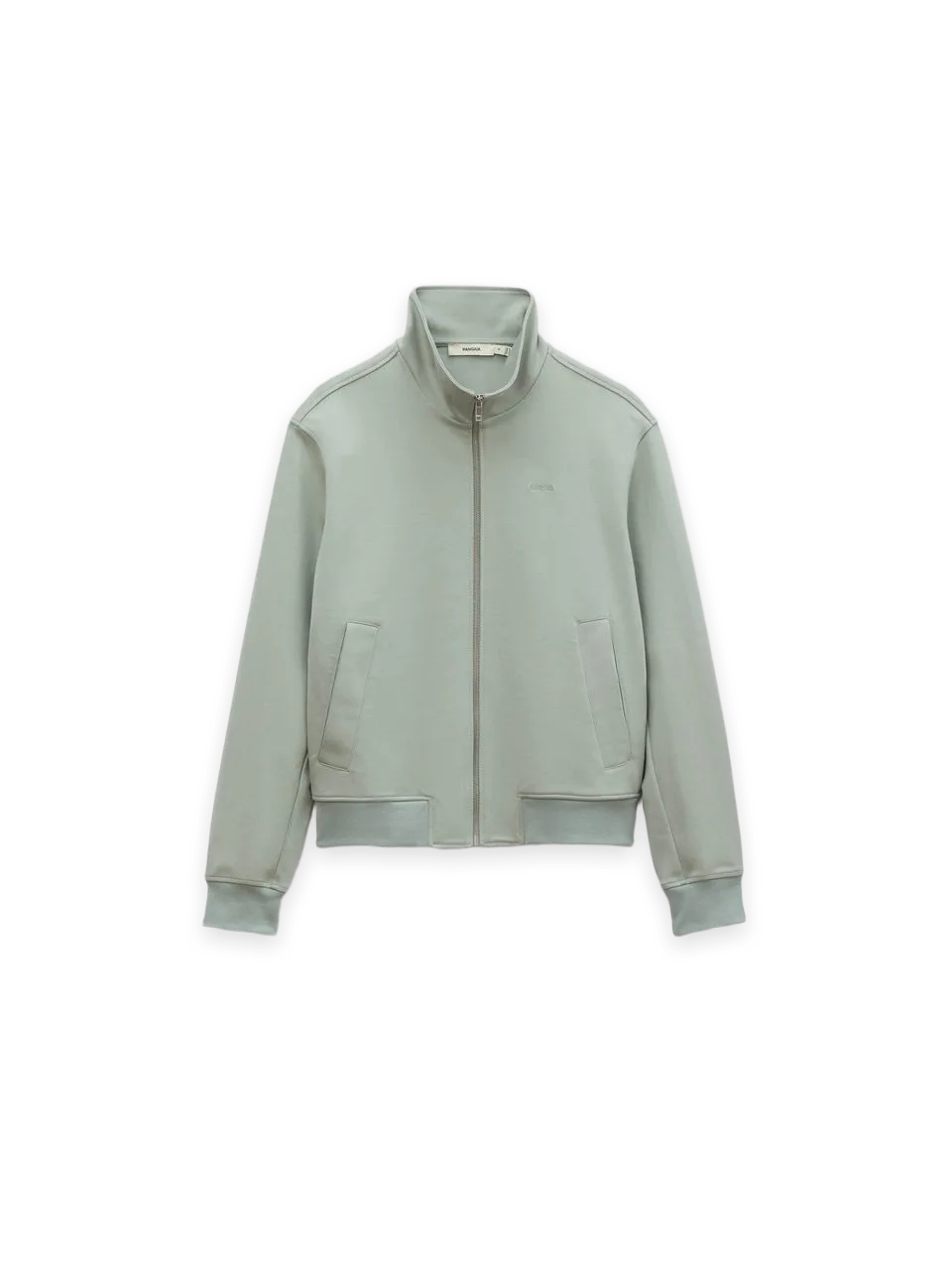 Pangaia Mens Heavyweight Interlock Jacket—Silent Stone