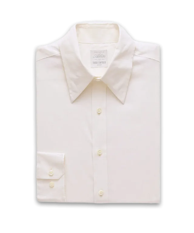 Todd Snyder Italian Featherweight Flannel Long Point Collar Dress Shirt