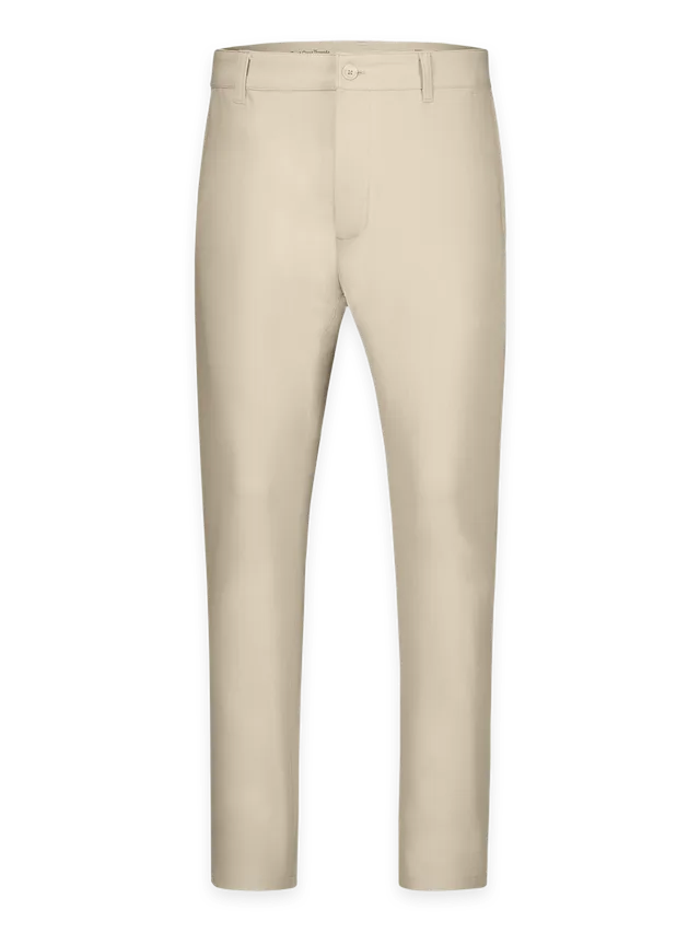 Fresh Clean Threads Khaki Stretch Tech Pant