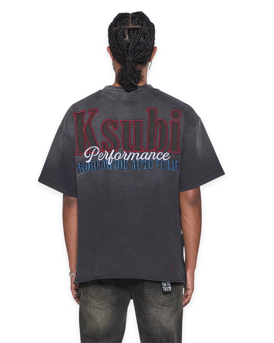Ksubi PERFORMANCE EKCESS SS TEE BLACK FADE