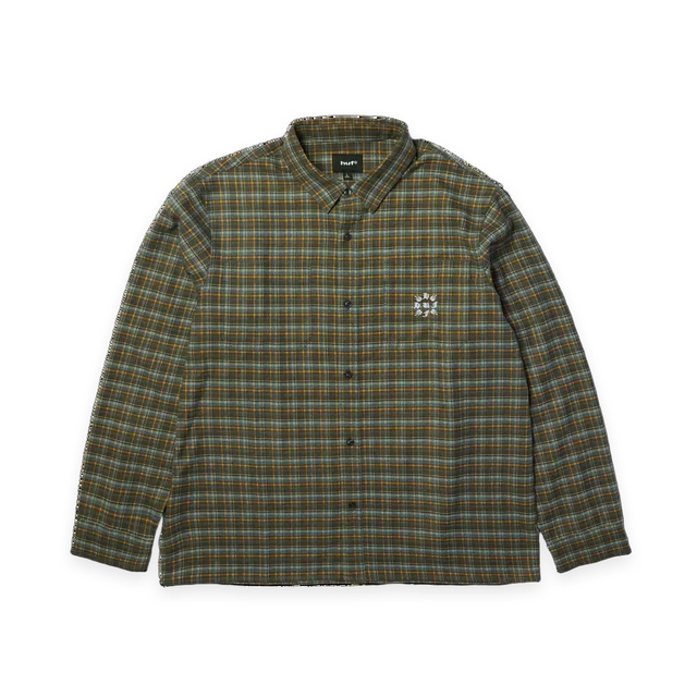 HUF Cross Plaid Long Sleeve Shirt