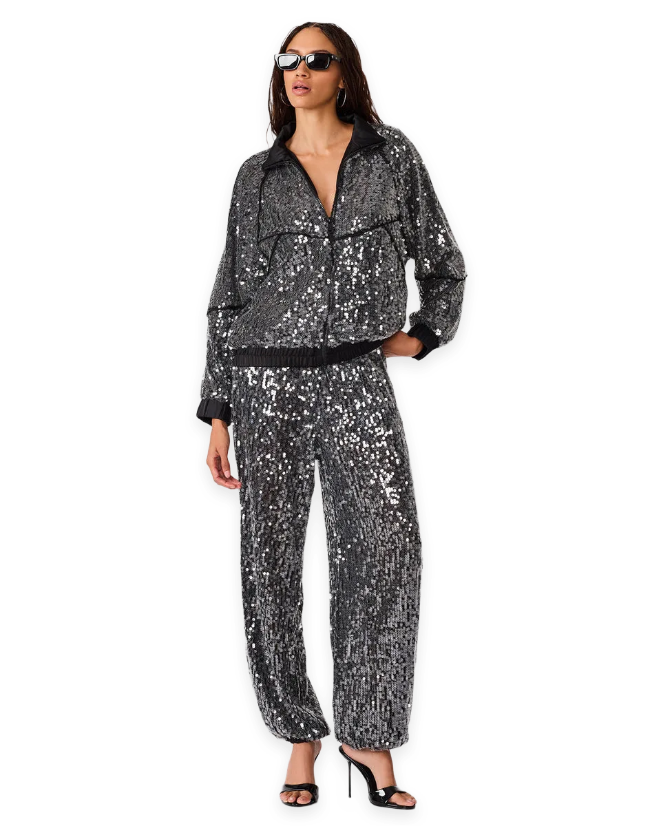 Steve Madden JACEY JACKET BLACK SEQUIN