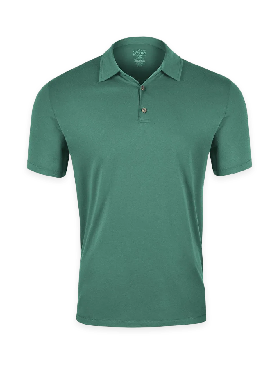 Fresh Clean Threads Pine Green Torrey Polo