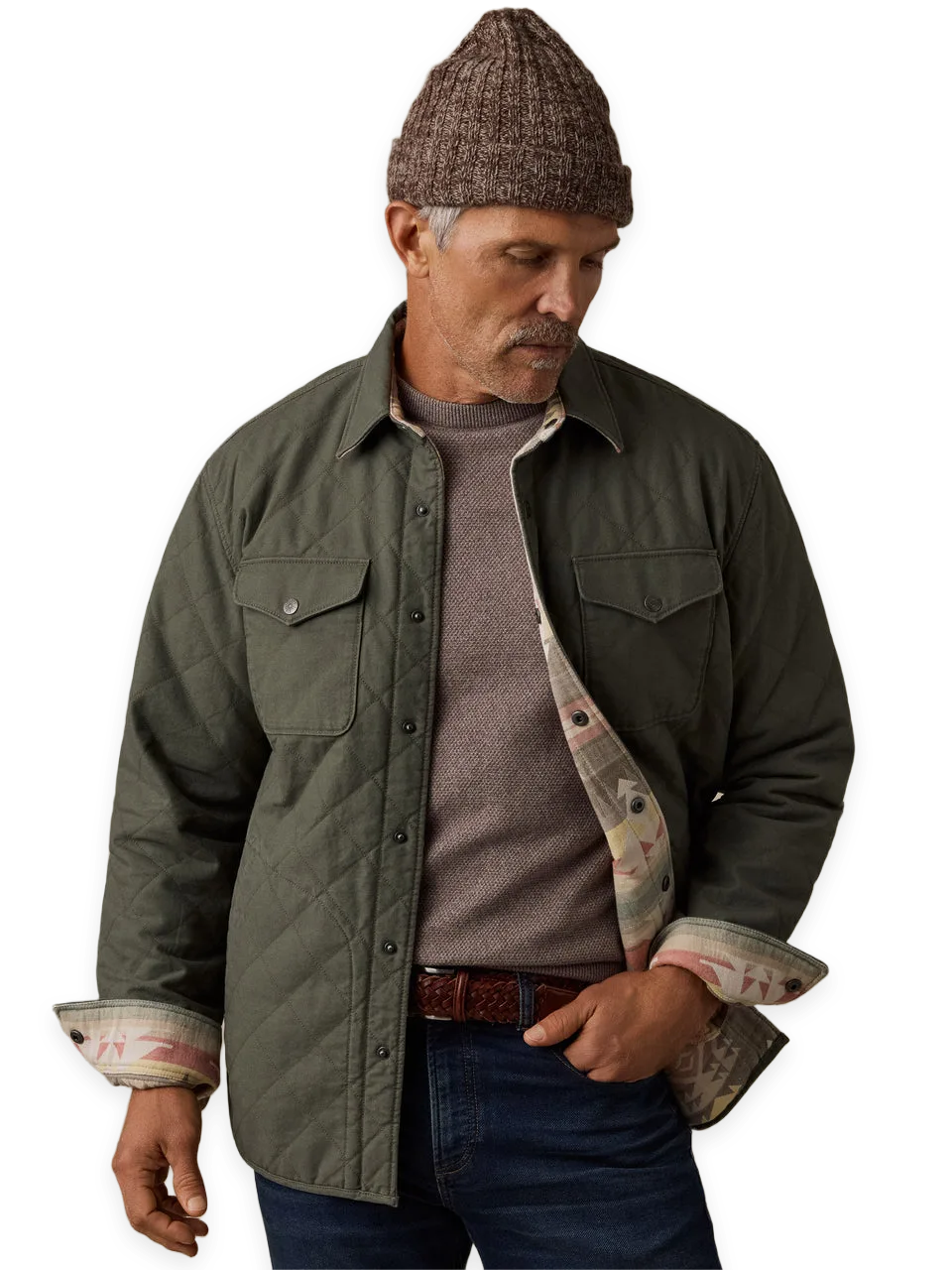 Faherty Thunder Voice Eagle Reversible Bondi Jacket