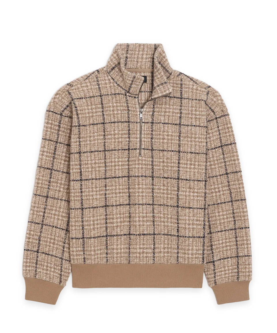 Todd Snyder Italian Fleece Quarter-Zip