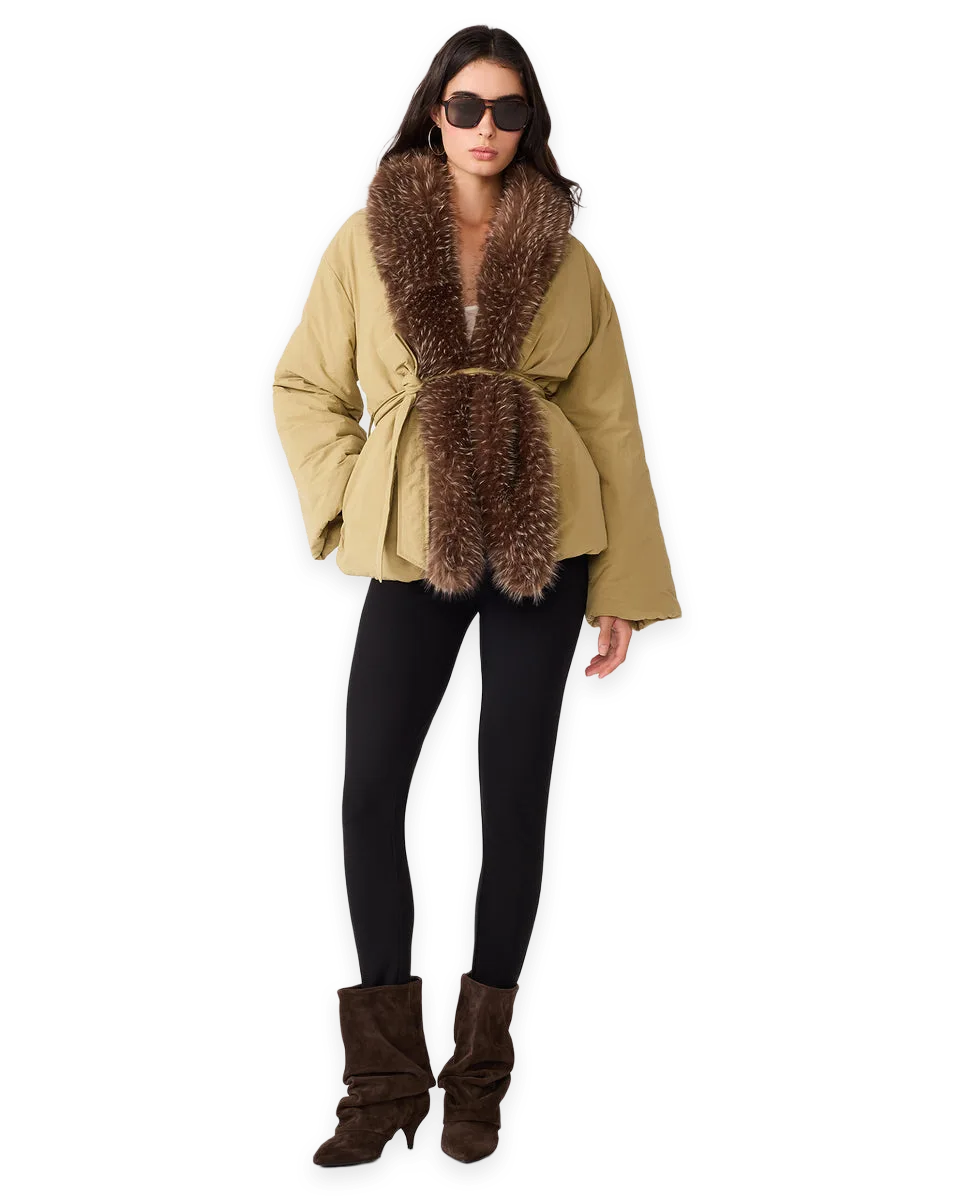 Steve Madden MILLARCA JACKET DUSTY TAUPE