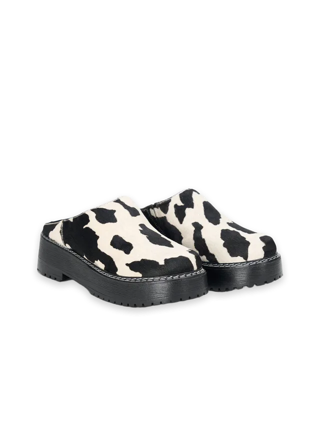 Lisa Says Gah Lena Chunky Mule · Cow