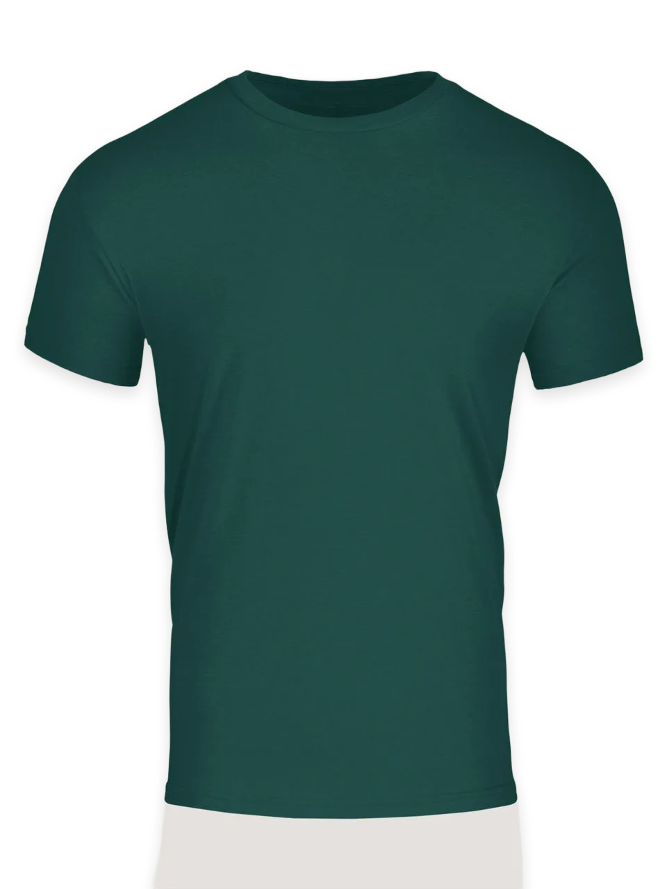 Fresh Clean Threads Dark Emerald Crew Neck