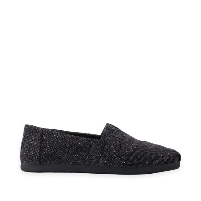TOMS Mens Alpargata Classic Black Flecked Tweed