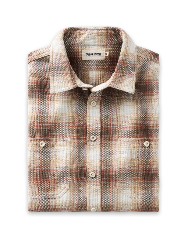 Taylor Stitch The Utility Shirt in Seaside Check Sashiko